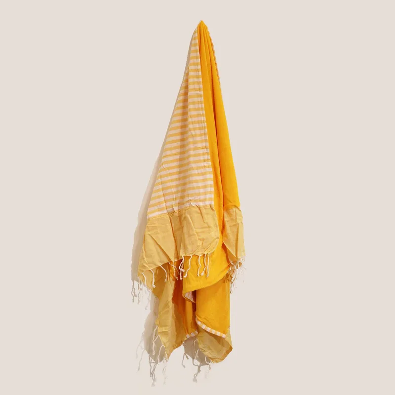 Cotton Pario Towel 100x180 cm Sunny Yellow — foto 2
