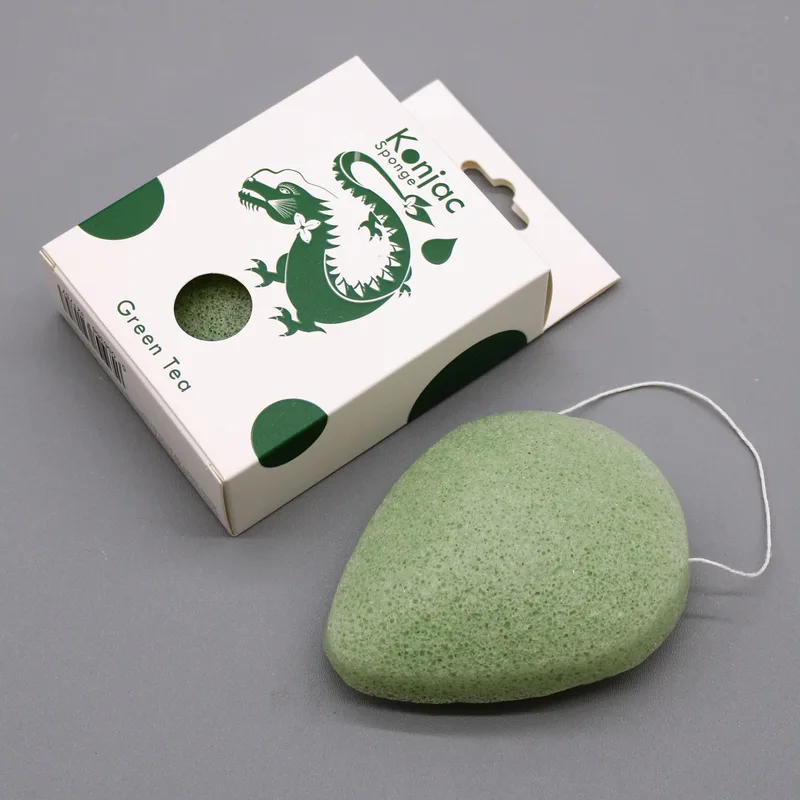 Teardrop Konjac Sponge - Verde Tè - Protective — foto 2