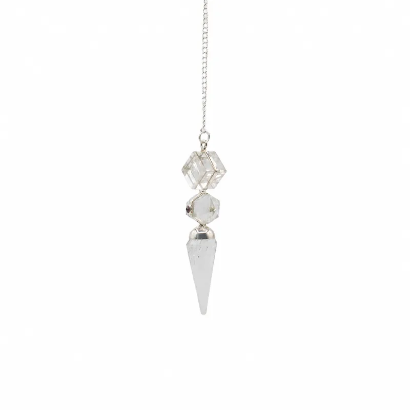 The Architect of Clarity Three Piece Pendulum Crystal Quartz — foto 1