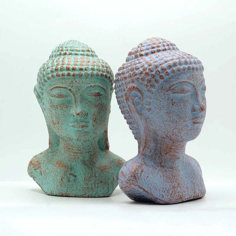 Tranquility Buddha Head Verde Copper — foto 3