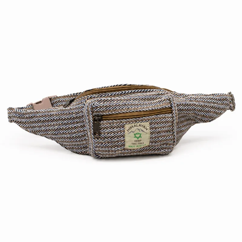 Cotton Hemp Style Belt Bag Blu — foto 6