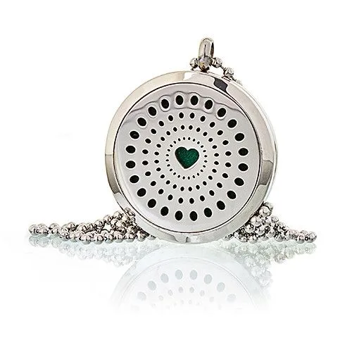 Aromatherapy Jewellery Necklace Diamonds Heart 30mm — foto 1