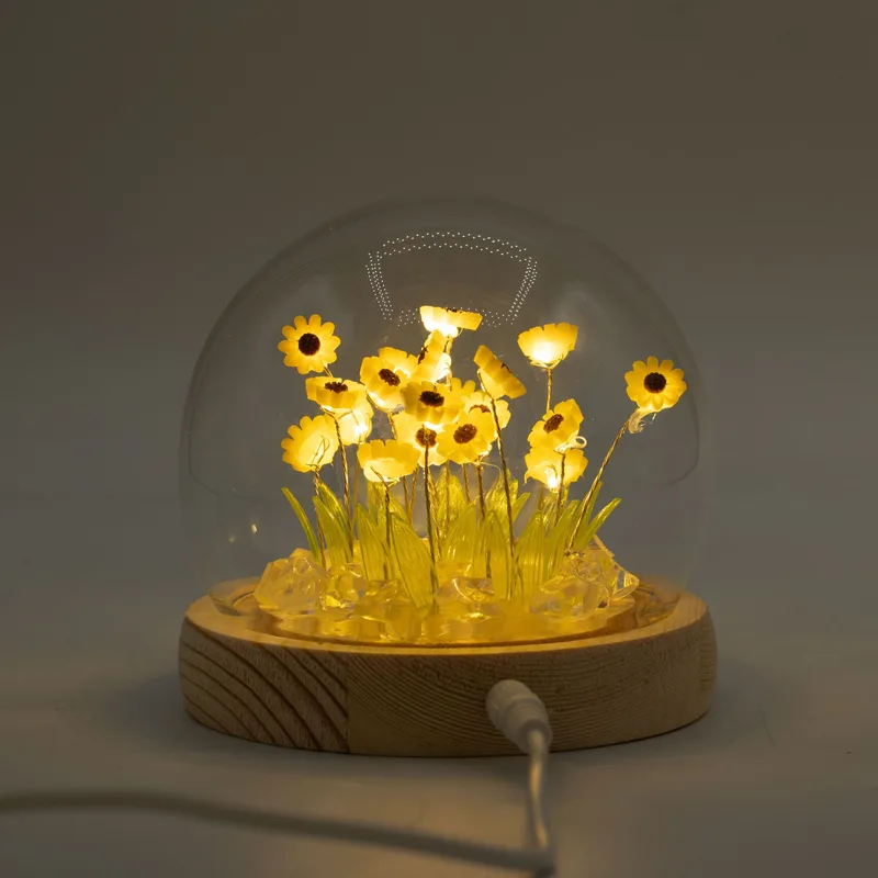 Floral Glow Garden Dome 20 Sunflower LED USB — foto 4