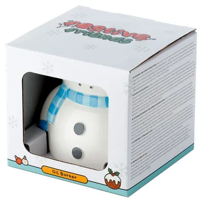 Snowman Shaped Christmas Ceramic Olio Bruciatore — foto 3