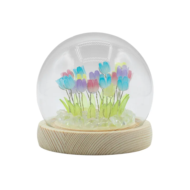 Floral Glow Garden Dome 20 Multi Tulips LED USB — foto 1