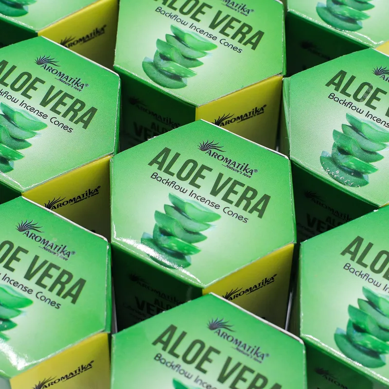 Masala Backflow Incenso pack of 10 Aloe Vera — foto 6