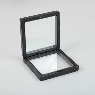 Med 3D Floating Frame Display 9x9cm Nero