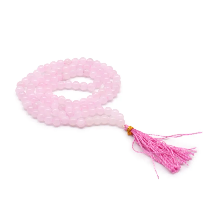 108 Bead Mala Rosa Quartz