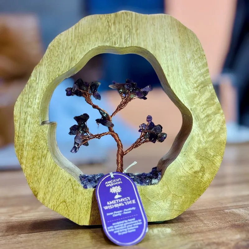 Gemstone Albero Garden Mango Legno Ring Amethyst 60 chipstones