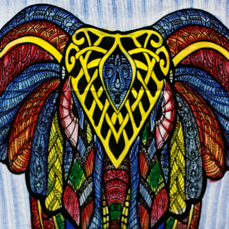 Handbrushed Cotton Wall Art Elephant — foto 1