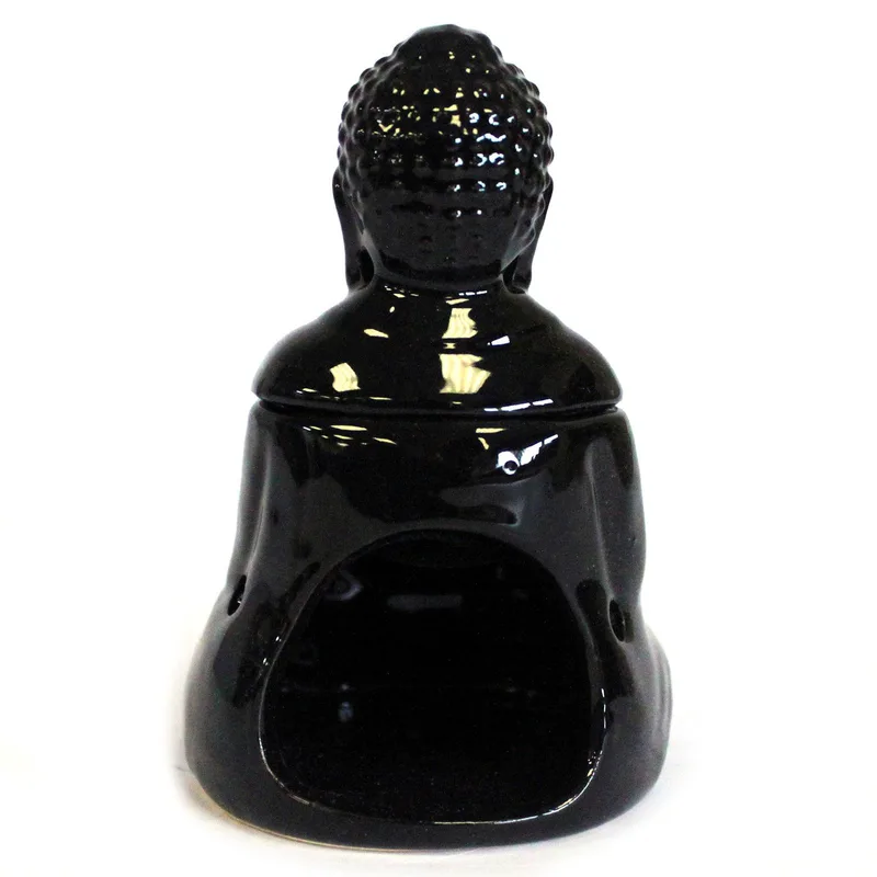 Sitting Buddha Olio Bruciatore - Nero — foto 2
