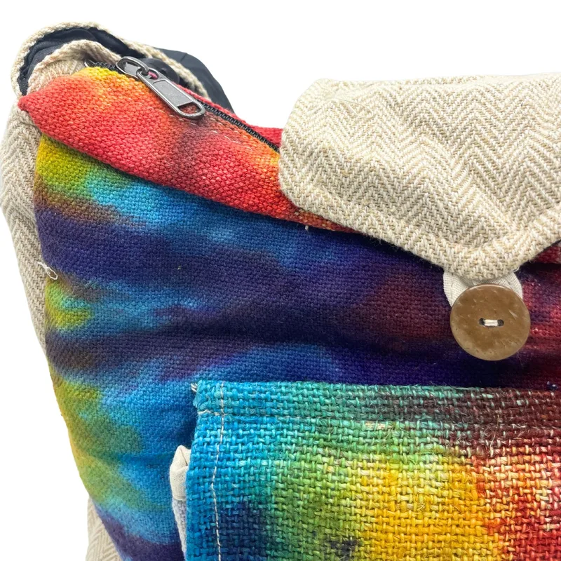 Tiedye Hemp Study Bag with Front Pocket — foto 2