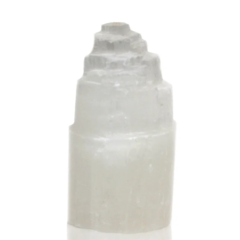Naturale Selenite Tower Lamp 15 cm