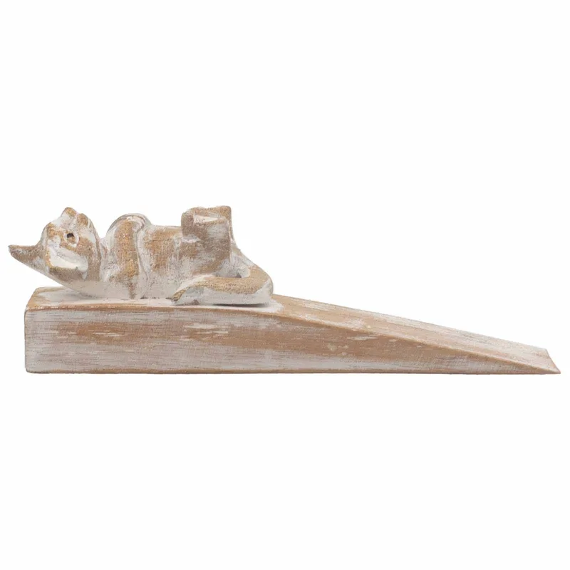Hand carved Doorstop Kitten — foto 2