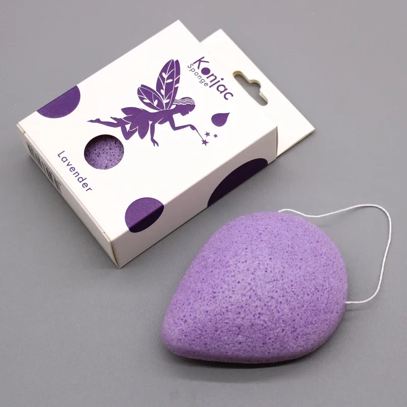 Teardrop Konjac Sponge - Lavanda - Calming — foto 1