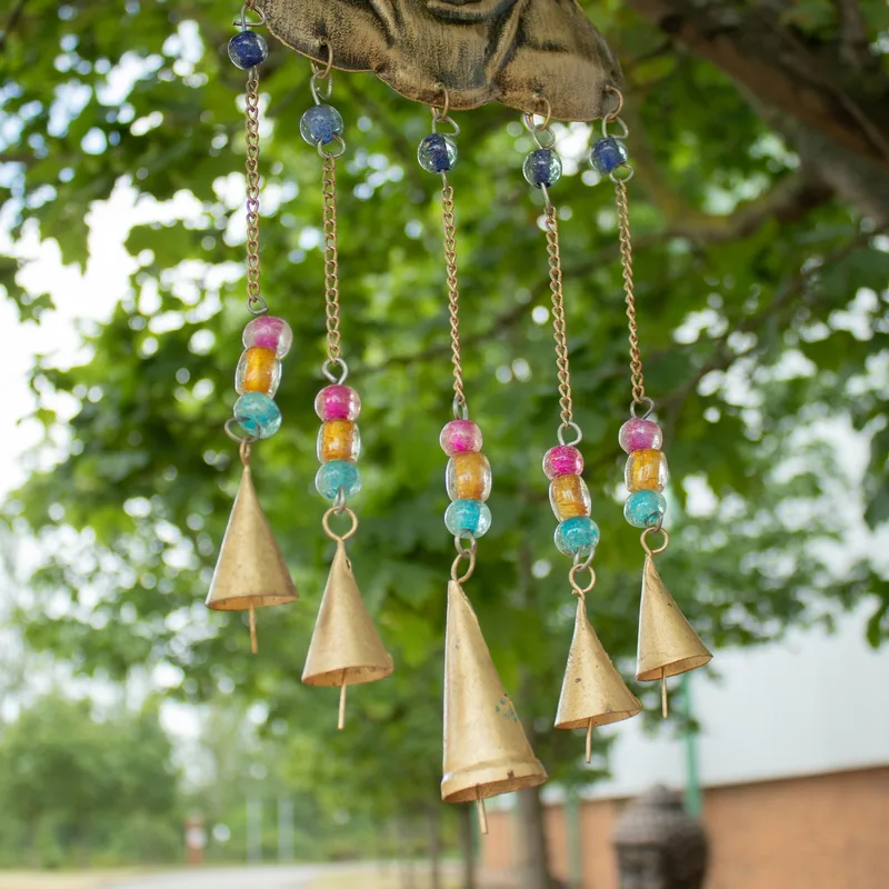 Indian Chimes Lrg Buddha 5 Bell Chimes — foto 5