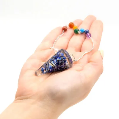 Orgonite Power Chakra Pendulum - Lapis — foto 1
