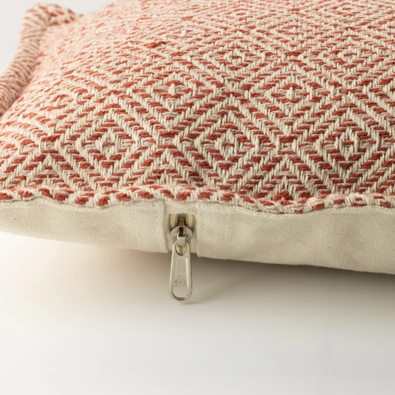 Classic Cushion Cover - Burgundy Squares- 30x50cm - Lumber Style — foto 2