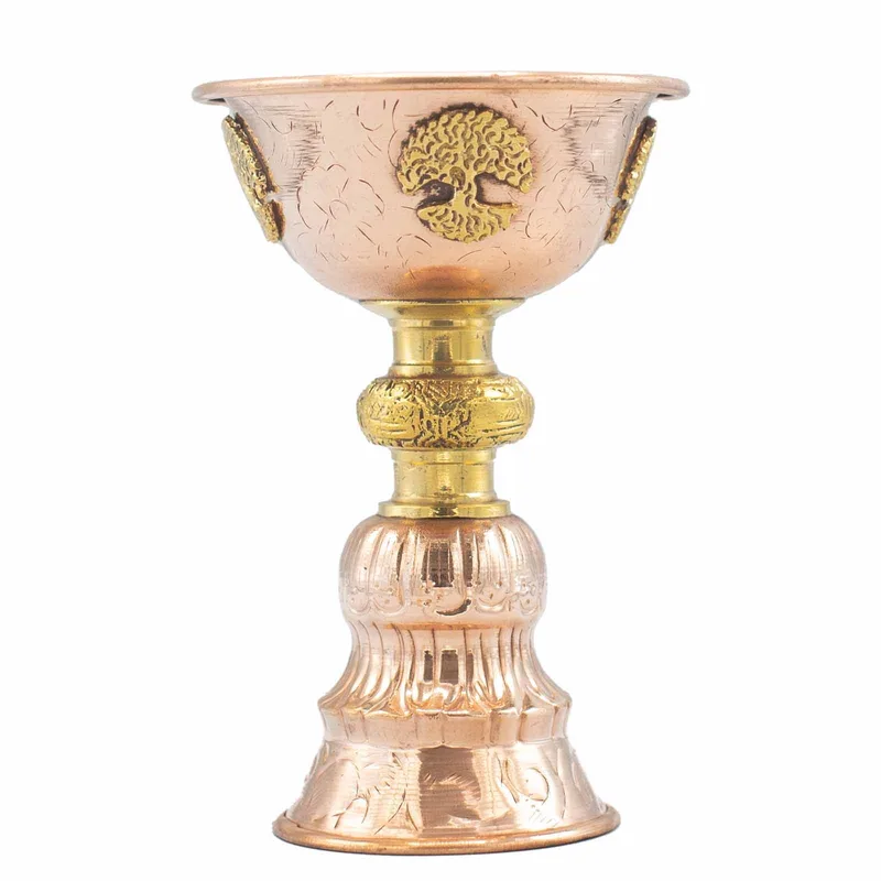 Boccaio in rame "Copper Ritual" con Albero della Vita, 10x15cm
