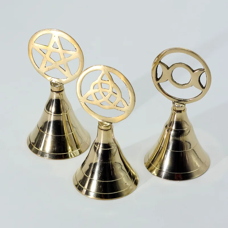 Altar Brass Bell Pentagram — foto 1