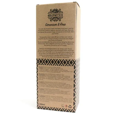200ml Geranium & Rosa Essenziale Olio Reed Diffusore — foto 1