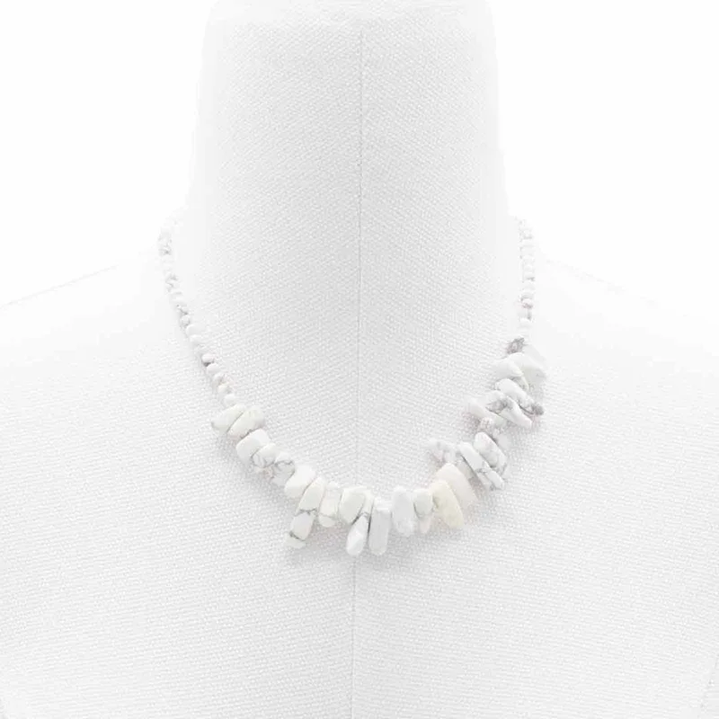 Longstone Gem Necklace Bianco Jasper