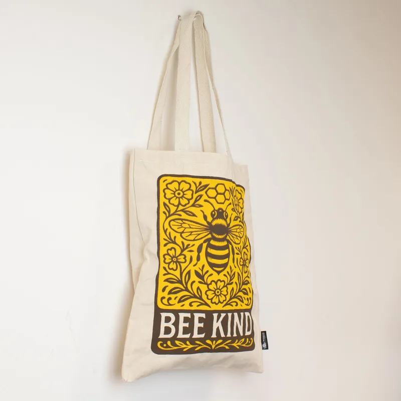 Nomad Sari Iconic Toni Tote Bag - Bee Kind - Naturale 10oz — foto 2