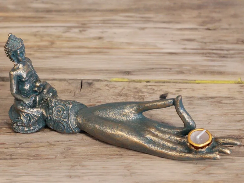 Antique Buddha Hand Incenso Bruciatore — foto 1