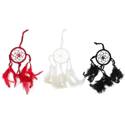 Bali Dreamcatcher - Small Round - Black/White/Red — foto 2
