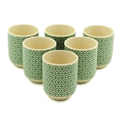 Herbal Tè Cups Verde Mosiac