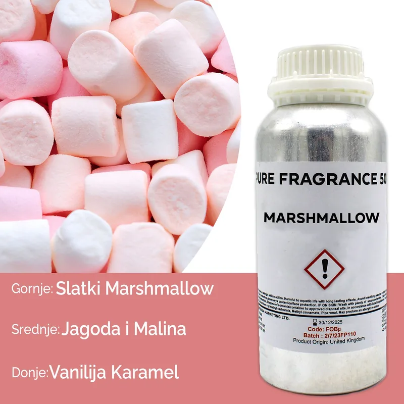 Marshmallow Puro Profumo Olio 500ml — foto 3