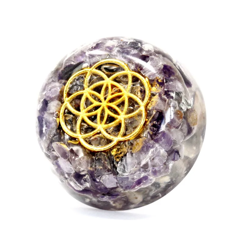 Orgonite Desk Power Packs Amethyst Dome