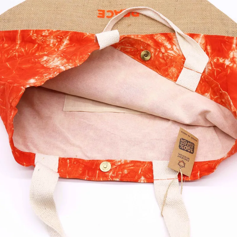 All Naturale Bag Arancia Stonewash Namaste Hand Peace — foto 2