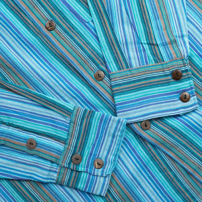 Nomad Sari Grandad Shirt Turquoise Large — foto 6