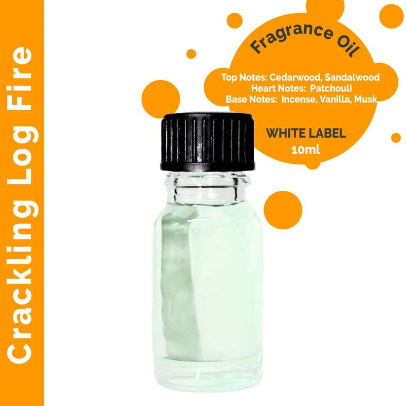 Crackling Log Fire Profumo Olio 10ml Bianco Label — foto 1