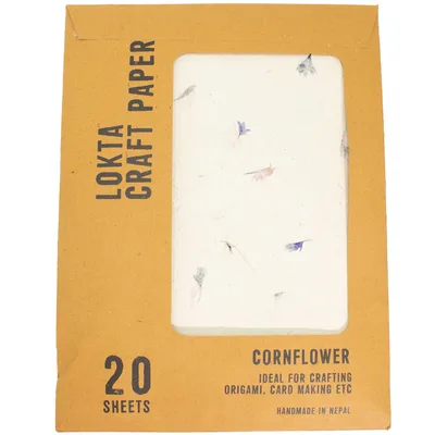 A4 Lokta Craft Paper Cornflower — foto 1