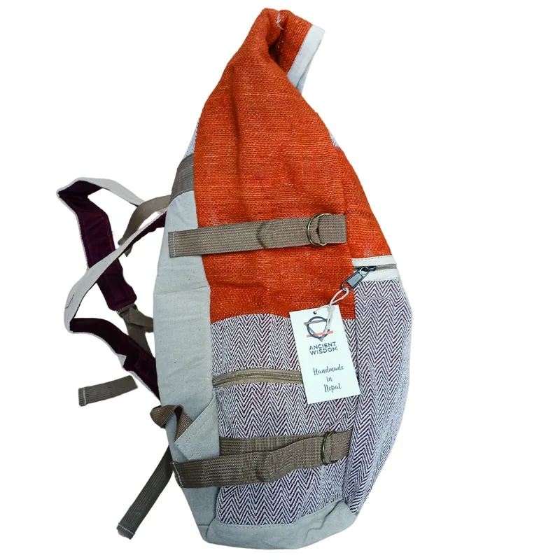 Hemp Trekking Rolling Backpack Sunset Arancia — foto 1