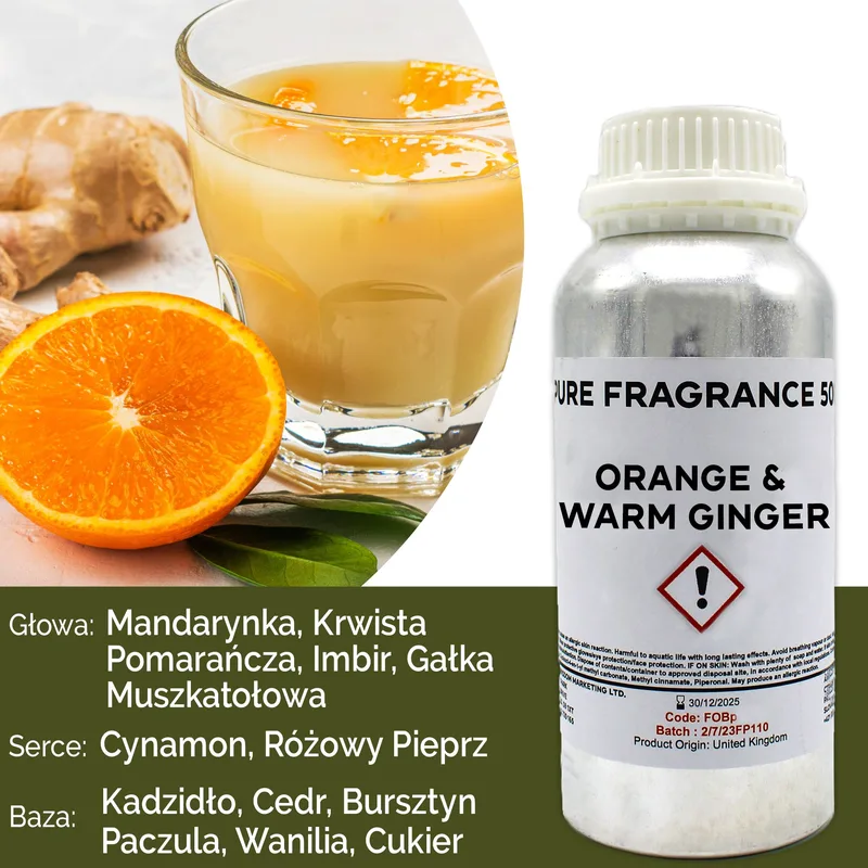 Arancia & Warm Ginger Puro Profumo Olio 500ml — foto 6