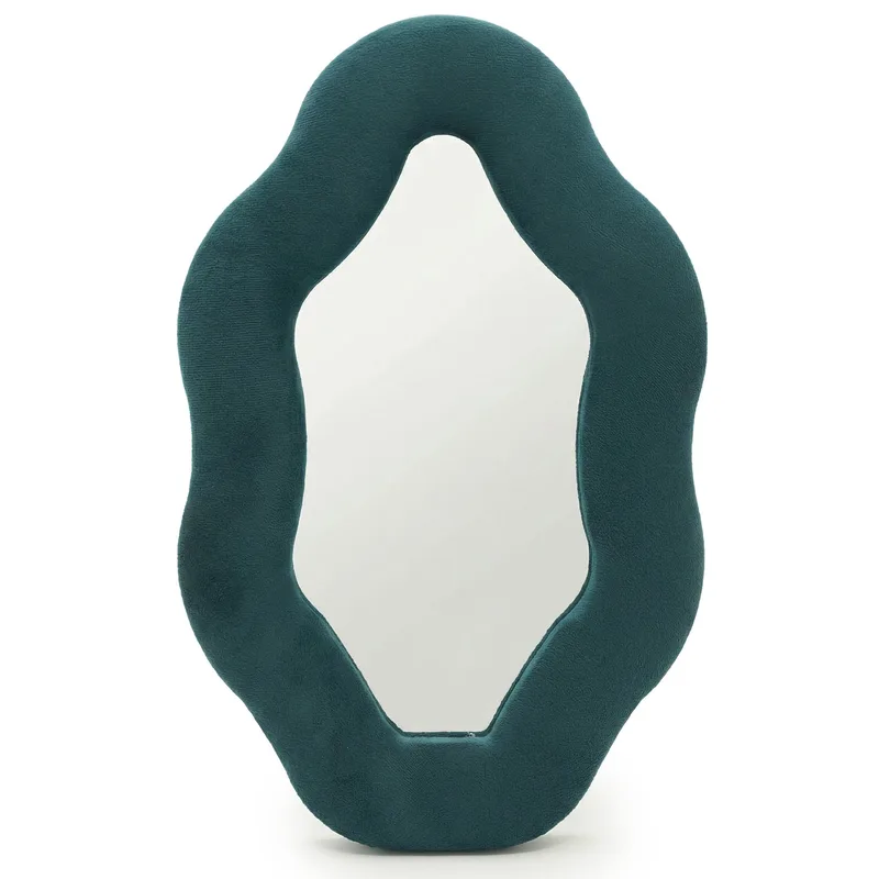 Soft Squiggly Mirror – Oval Pebble – Royal Teal — foto 2