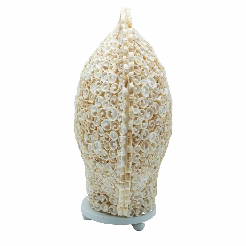 Boho Sea Shell Lamp Cut Art Shell Large Round 30cm — foto 1