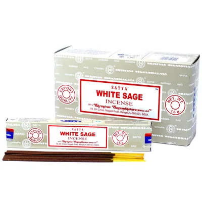 Satya Incenso 15gm - Bianco Sage — foto 2
