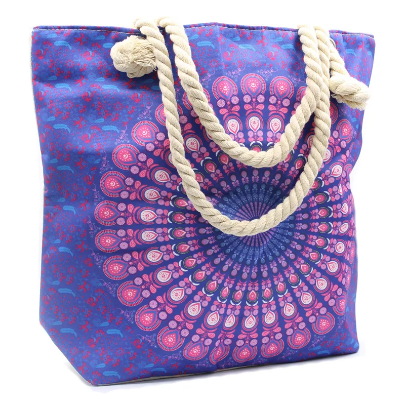 Rope Handle Mandela Bag Purple Blu — foto 3