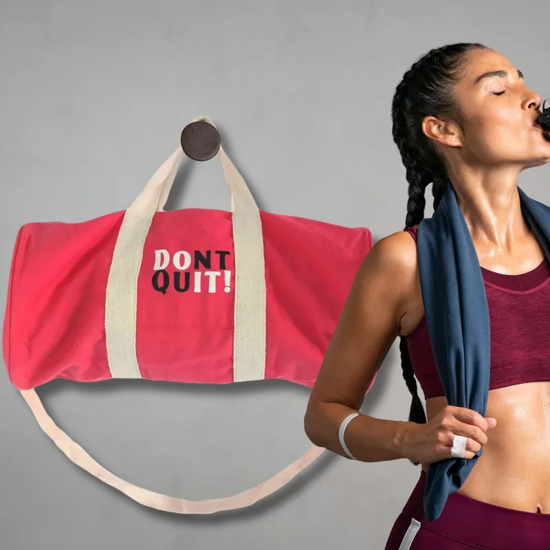 Don't Quit Gym Bag Cherry Pink — foto 2