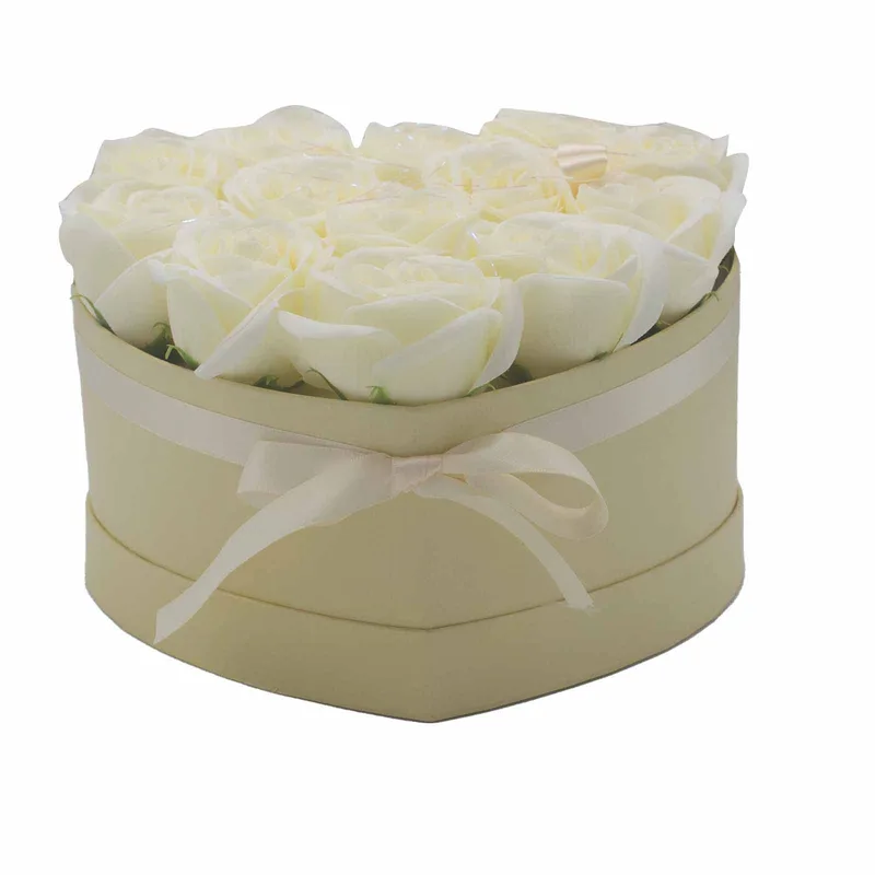 Sapone Fiore Gift Bouquet 13 Crema Roses Heart — foto 2