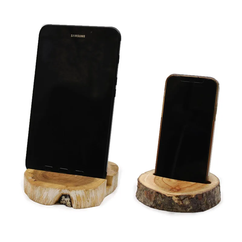Porta Telefono Legno Gamal Extra Large – Whitewash — foto 1