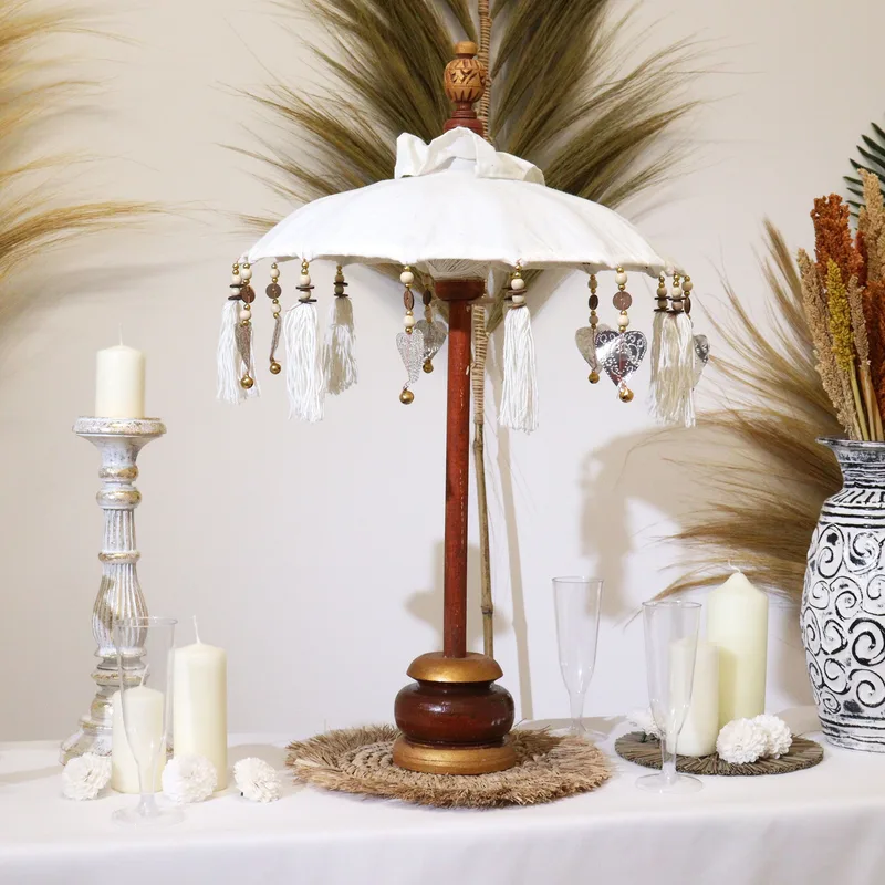 Bali Home Decor Parasol Canvas Natural 40cm — foto 3