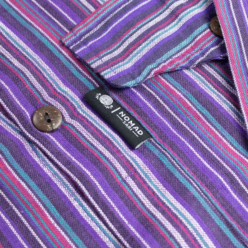 Nomad Sari Grandad Shirt Nero Purple XL — foto 3