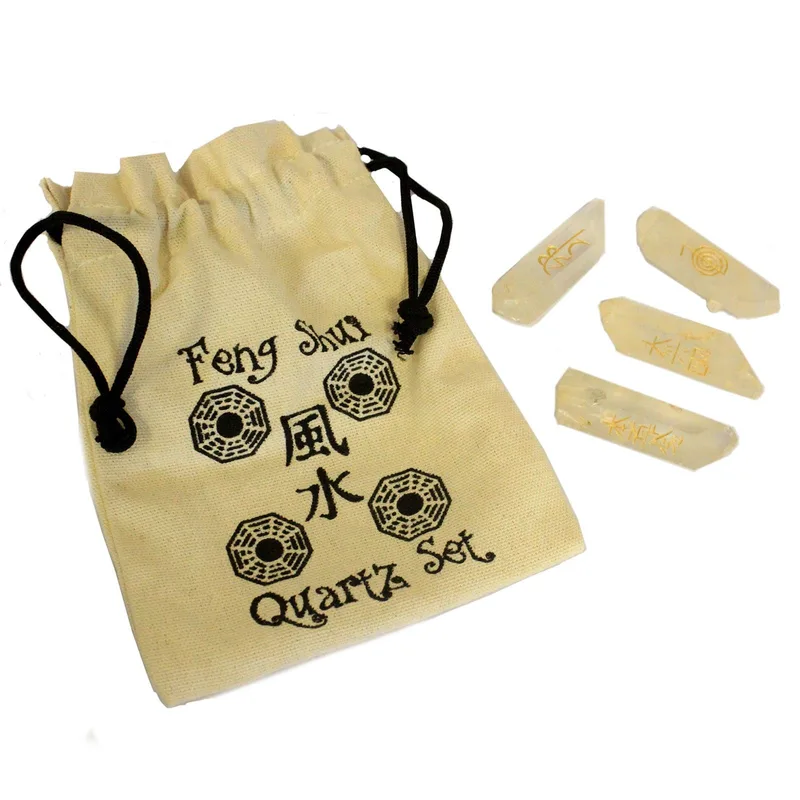 Fengshui Quatra-Set Naturale Quartz