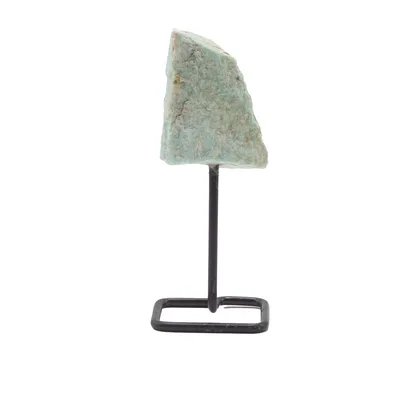 Mineral Specimen on Metal Stand - Amazonite