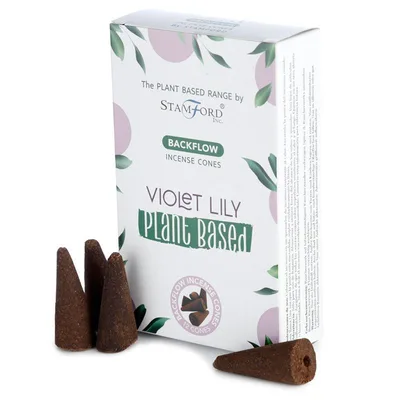 Plant Based Backflow Incenso Cones Violet Lilly — foto 3
